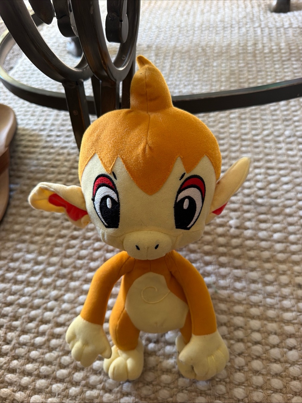 Pokemon Orange & Cream Chimchar Plush Stuffed Toy 2015